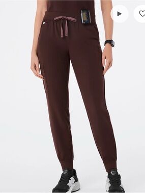 Figs Women's Espresso Zamora Jogger Pants with Drawstring